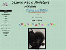 Tablet Screenshot of lezerin-miniature-poodles.com